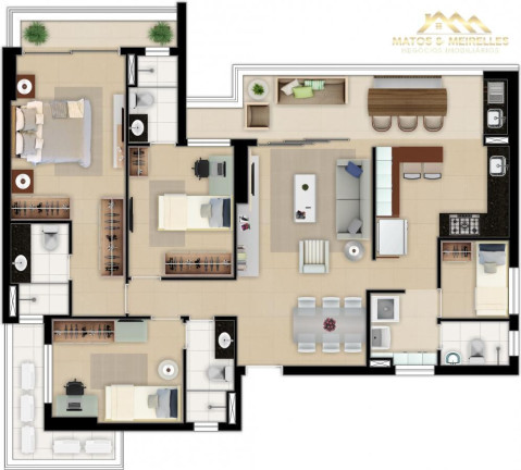 Imagem Apartamento com 3 Quartos à Venda, 119 m² em Aldeota - Fortaleza Imagem Apartamento com 3 Quartos à Venda, 119 m² em Aldeota - Fortaleza