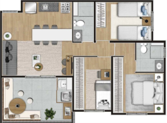 Imagem Imóvel com 2 Quartos à Venda, 55 m² em Campo Belo - São Paulo