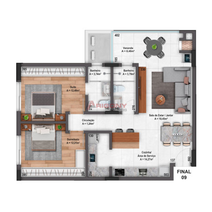 Imagem Apartamento com 2 Quartos à Venda, 89 m² em Nossa Senhora Do Rosário - Santa Maria Imagem Apartamento com 2 Quartos à Venda, 89 m² em Nossa Senhora Do Rosário - Santa Maria