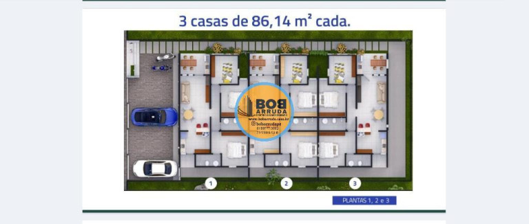 Imagem Casa com 3 Quartos à Venda, 86 m² em Nova Caruaru - Caruaru