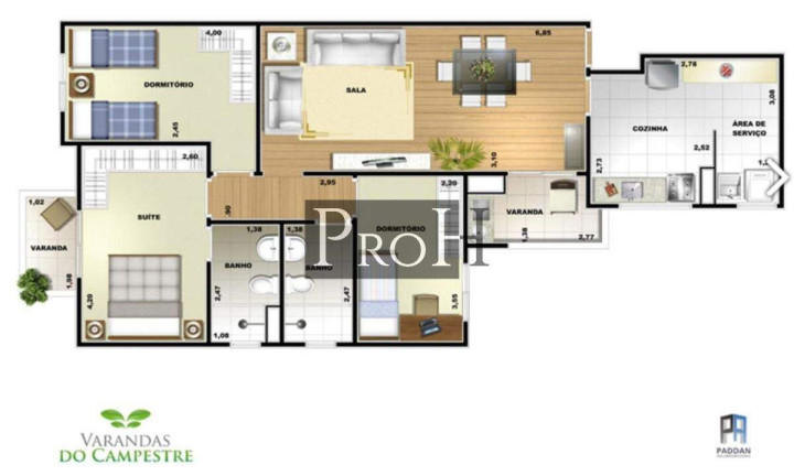 Imagem Apartamento com 3 Quartos à Venda, 90 m² em Campestre - Santo André