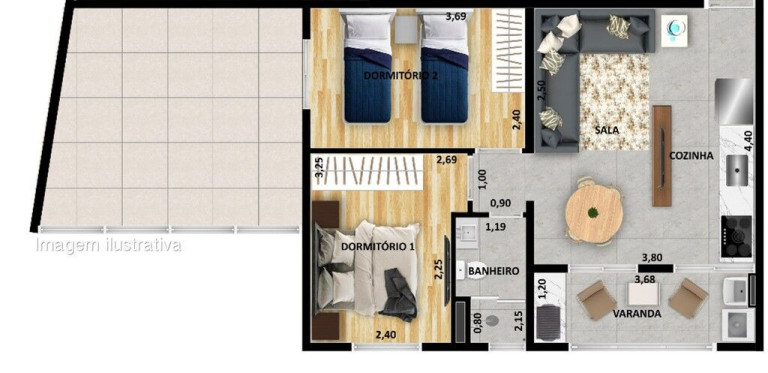 Imagem Apartamento com 2 Quartos à Venda, 115 m² em Vila Ré - São Paulo Imagem Apartamento com 2 Quartos à Venda, 115 m² em Vila Ré - São Paulo
