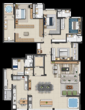 Imagem Apartamento com 3 Quartos à Venda, 120 m² em Park Lozandes - Goiânia