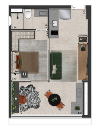 Imagem Apartamento com 1 Quarto à Venda, 37 m² em Sumaré - São Paulo