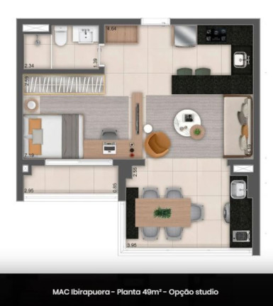 Imagem Imóvel com 1 Quarto à Venda, 57 m² em Indianópolis - São Paulo Imagem Imóvel com 1 Quarto à Venda, 57 m² em Indianópolis - São Paulo