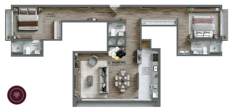 Imagem Apartamento com 2 Quartos à Venda, 75 m² em Carniel - Gramado Imagem Apartamento com 2 Quartos à Venda, 75 m² em Carniel - Gramado