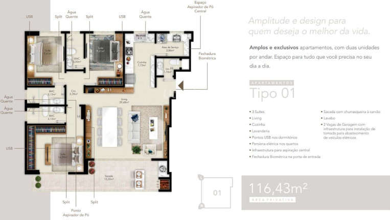 Imagem Apartamento com 3 Quartos à Venda, 116 m² em Fazenda - Itajaí Imagem Apartamento com 3 Quartos à Venda, 116 m² em Fazenda - Itajaí