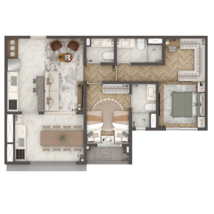Imagem Apartamento com 3 Quartos à Venda, 88 m² em Brooklin - São Paulo Imagem Apartamento com 3 Quartos à Venda, 88 m² em Brooklin - São Paulo