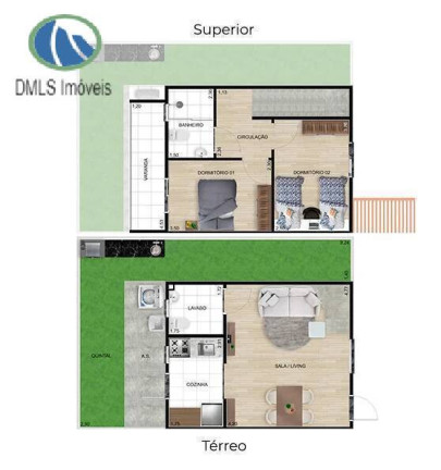 Imagem Casa com 2 Quartos à Venda, 60 m² em Chácara Real (caucaia Do Alto) - Cotia