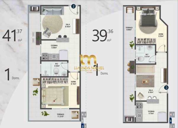 Imagem Apartamento com 1 Quarto à Venda, 38 m² em Boqueirão - Praia Grande