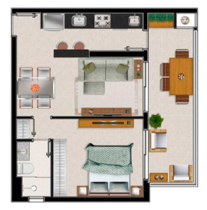 Imagem Imóvel com 1 Quarto à Venda, 54 m² em Vila Ana Maria - Ribeirão Preto