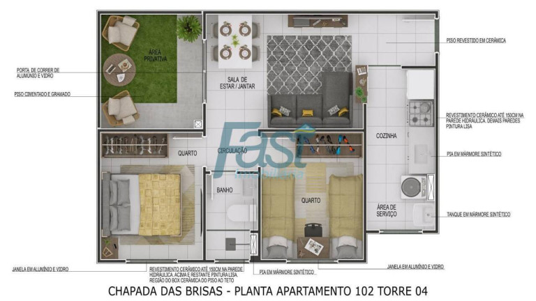 Imagem Apartamento com 2 Quartos à Venda, 42 m² em Ribeirão Do Lipa - Cuiabá