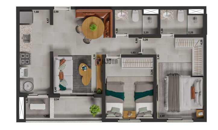 Imagem Apartamento com 2 Quartos à Venda, 59 m² em Jardim Urano - São José Do Rio Preto Imagem Apartamento com 2 Quartos à Venda, 59 m² em Jardim Urano - São José Do Rio Preto