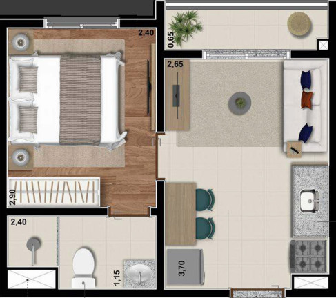 Imagem Apartamento com 1 Quarto à Venda, 24 m² em Saúde - São Paulo Imagem Apartamento com 1 Quarto à Venda, 24 m² em Saúde - São Paulo