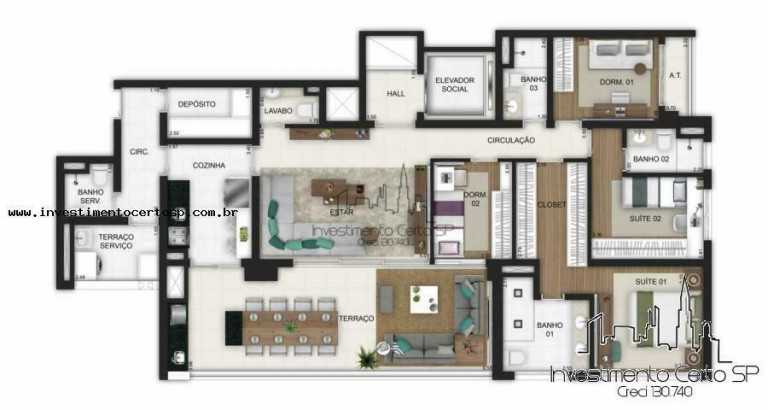 Imagem Apartamento com 3 Quartos à Venda, 163 m² em Vila Mariana - São Paulo Imagem Apartamento com 3 Quartos à Venda, 163 m² em Vila Mariana - São Paulo