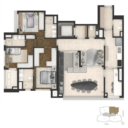 Imagem Imóvel com 3 Quartos à Venda, 186 m² em Brooklin Novo - São Paulo Imagem Imóvel com 3 Quartos à Venda, 186 m² em Brooklin Novo - São Paulo