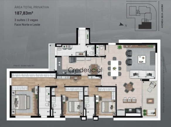 Imagem Apartamento com 3 Quartos à Venda, 150 m² em Seminário - Curitiba Imagem Apartamento com 3 Quartos à Venda, 150 m² em Seminário - Curitiba