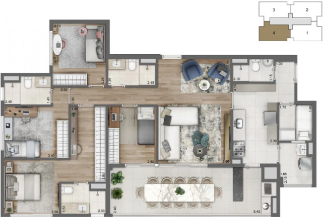 Imagem Cobertura com 3 Quartos à Venda, 224 m² em Santo Amaro - São Paulo
