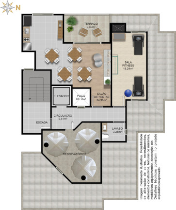 Imagem Apartamento com 1 Quarto à Venda, 32 m² em Centro - Caxias Do Sul