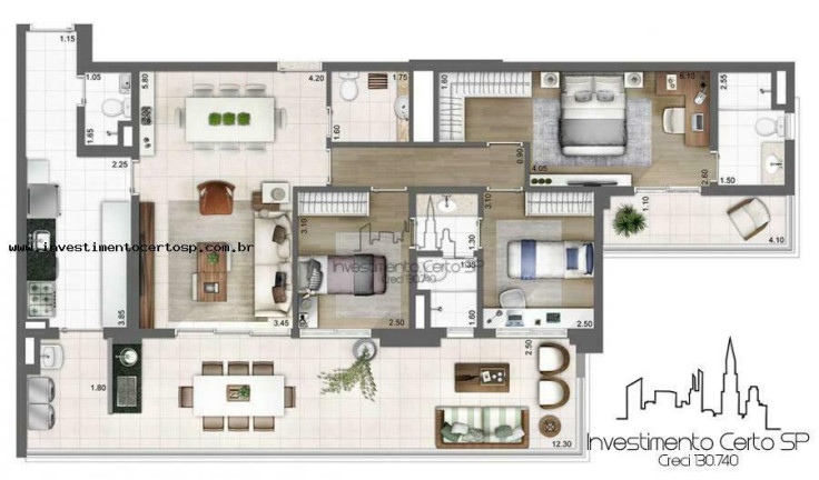 Imagem Apartamento com 3 Quartos à Venda, 133 m² em Vila Gumercindo - São Paulo Imagem Apartamento com 3 Quartos à Venda, 133 m² em Vila Gumercindo - São Paulo