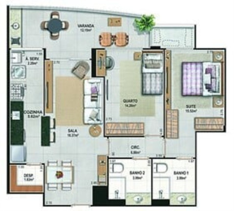 Imagem Imóvel com 2 Quartos à Venda, 84 m² em Ingá - Niterói
