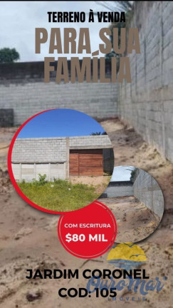 Terreno à Venda, 250 m² em Jardim Coronel - Itanhaém