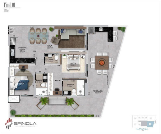 Imagem Cobertura com 2 Quartos à Venda, 114 m² em Vilamar - Praia Grande