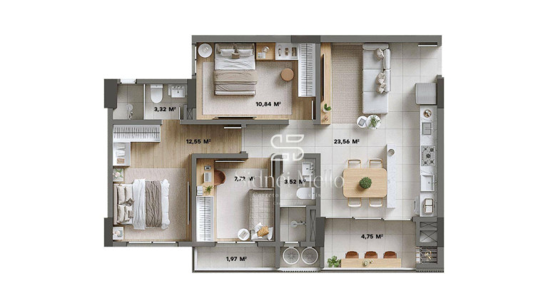 Imagem Apartamento com 3 Quartos à Venda, 84 m² em Praia Brava - Itajaí