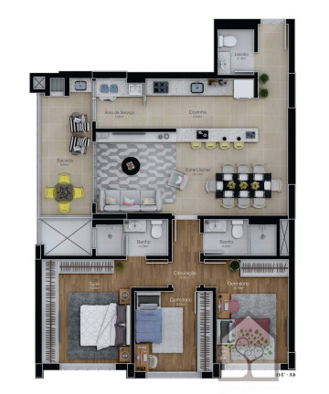 Imagem Apartamento com 3 Quartos à Venda, 101 m² em Agronômica - Florianópolis Imagem Apartamento com 3 Quartos à Venda, 101 m² em Agronômica - Florianópolis