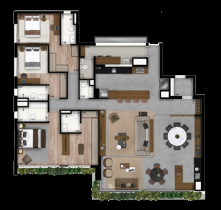 Imagem Apartamento com 4 Quartos à Venda, 201 m² em Brooklin Paulista - São Paulo