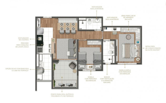 Imagem Apartamento com 2 Quartos à Venda, 79 m² em Santo Amaro - São Paulo
