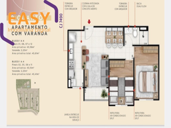 Imagem Imóvel com 2 Quartos à Venda, 45 m² em Curicica - Rio De Janeiro