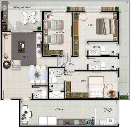 Imagem Apartamento com 3 Quartos à Venda, 135 m² em Forte - Praia Grande Imagem Apartamento com 3 Quartos à Venda, 135 m² em Forte - Praia Grande
