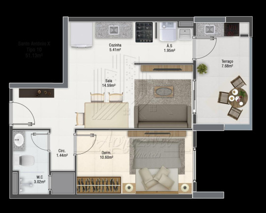 Imagem Imóvel com 3 Quartos à Venda, 111 m² em Jardim Imperador - Praia Grande