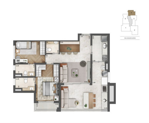 Imagem Imóvel com 3 Quartos à Venda, 136 m² em Brooklin - São Paulo Imagem Imóvel com 3 Quartos à Venda, 136 m² em Brooklin - São Paulo