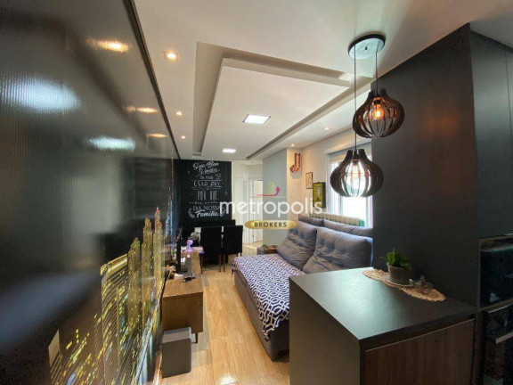 Imagem Cobertura com 2 Quartos à Venda, 100 m² em Vila Scarpelli - Santo André