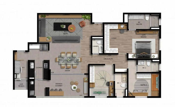 Imagem Apartamento com 3 Quartos à Venda, 133 m² em Parque Campolim - Sorocaba