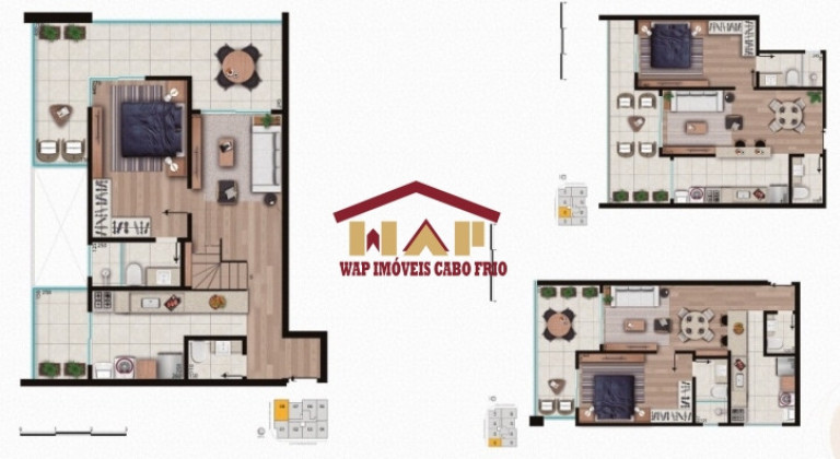 Imagem Apartamento com 1 Quarto à Venda, 50 m² em Braga - Cabo Frio Imagem Apartamento com 1 Quarto à Venda, 50 m² em Braga - Cabo Frio