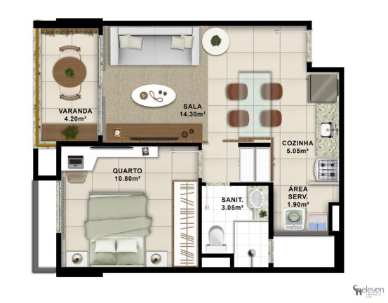 Imagem Apartamento com 1 Quarto à Venda, 45 m² em Pituba - Salvador Imagem Apartamento com 1 Quarto à Venda, 45 m² em Pituba - Salvador