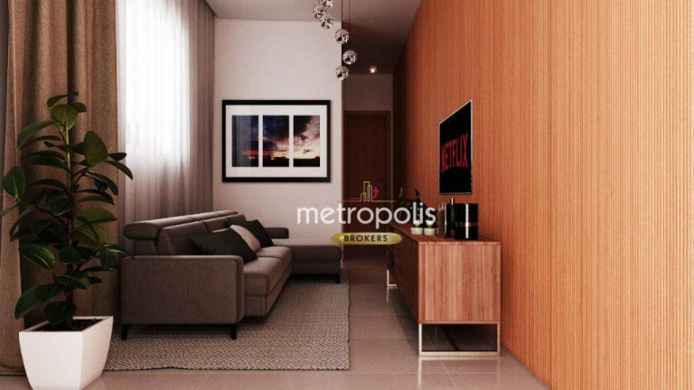Apartamento com 2 Quartos à Venda, 46 m² em Campestre - Santo André