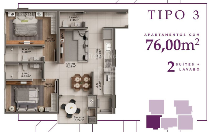 Imagem Apartamento com 2 Quartos à Venda, 77 m² em Centro - Itajaí Imagem Apartamento com 2 Quartos à Venda, 77 m² em Centro - Itajaí