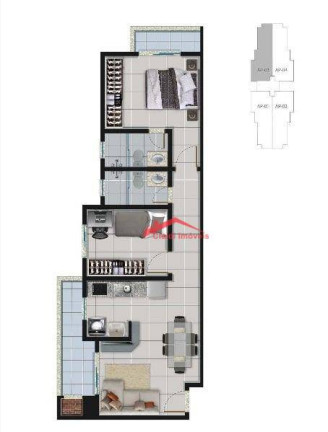 Imagem Apartamento com 2 Quartos à Venda, 58 m² em Costa E Silva - Joinville Imagem Apartamento com 2 Quartos à Venda, 58 m² em Costa E Silva - Joinville