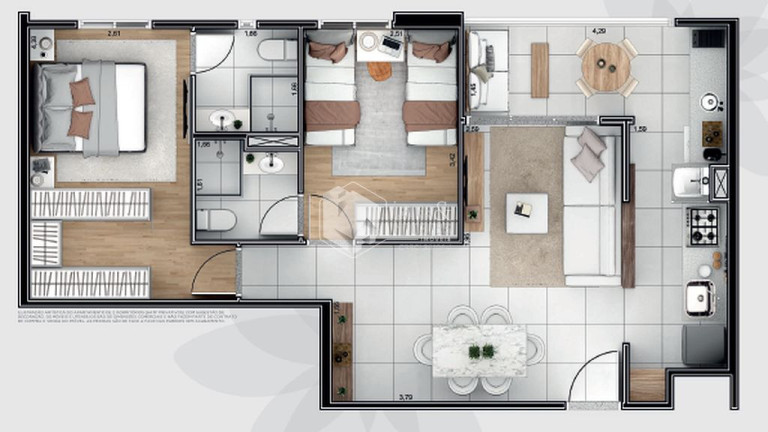 Imagem Apartamento com 2 Quartos à Venda, 64 m² em Ponte Grande - Guarulhos