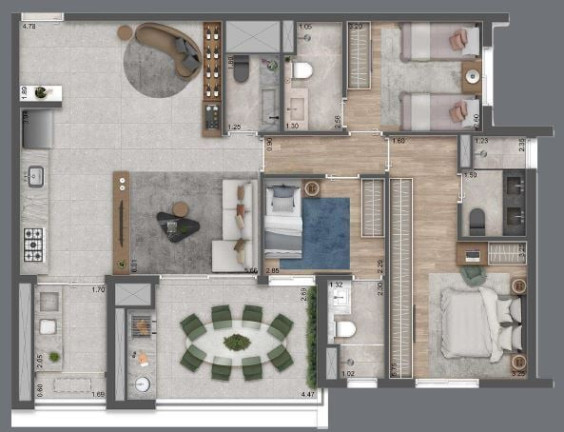 Imagem Apartamento com 3 Quartos à Venda, 135 m² em Vila Santa Catarina - São Paulo Imagem Apartamento com 3 Quartos à Venda, 135 m² em Vila Santa Catarina - São Paulo