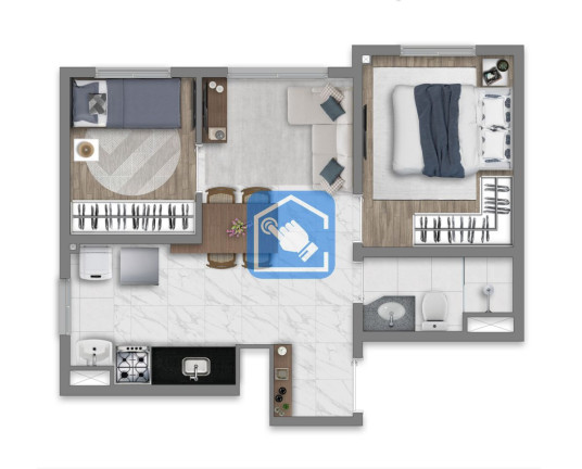 Imagem Apartamento com 2 Quartos à Venda, 37 m² em Barra Funda - São Paulo Imagem Apartamento com 2 Quartos à Venda, 37 m² em Barra Funda - São Paulo