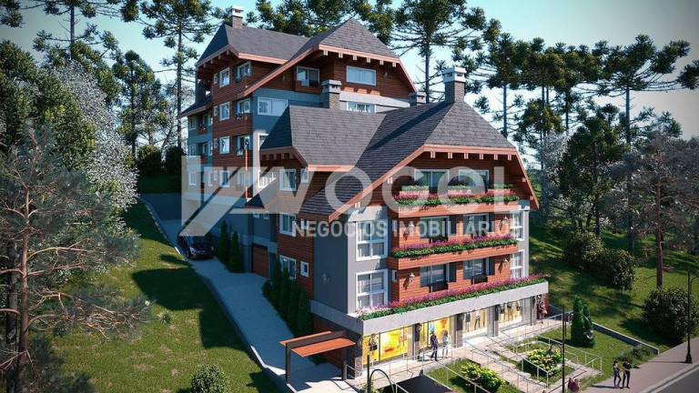 Imagem Apartamento com 1 Quarto à Venda, 54 m² em Centro - Gramado