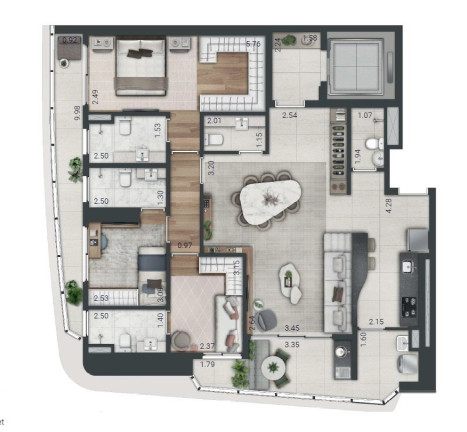 Imagem Apartamento com 2 Quartos à Venda, 77 m² em Real Parque - São Paulo Imagem Apartamento com 2 Quartos à Venda, 77 m² em Real Parque - São Paulo