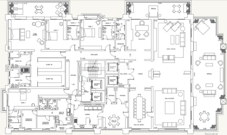 Imagem Apartamento com 4 Quartos à Venda, 753 m² em Cidade Jardim - São Paulo