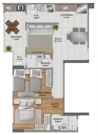Imagem Apartamento com 2 Quartos à Venda, 68 m² em Guilhermina - Praia Grande Imagem Apartamento com 2 Quartos à Venda, 68 m² em Guilhermina - Praia Grande