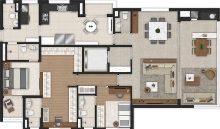 Imagem Apartamento com 3 Quartos à Venda, 141 m² em Brooklin Paulista - São Paulo Imagem Apartamento com 3 Quartos à Venda, 141 m² em Brooklin Paulista - São Paulo
